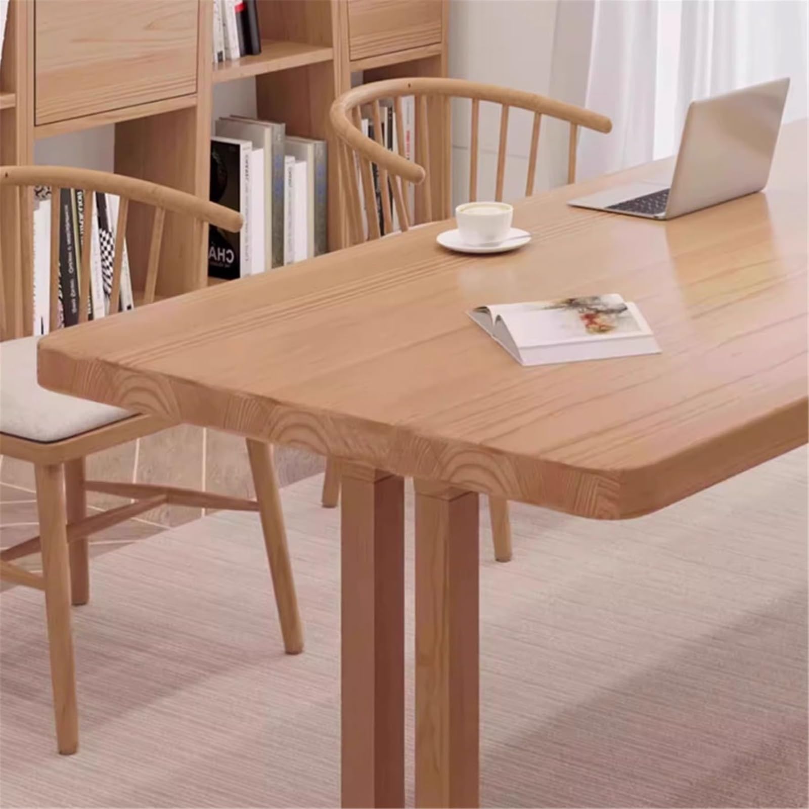 Acrittura Tavolo da pranzo rettangolare semplice con scrivania in legno(XL)