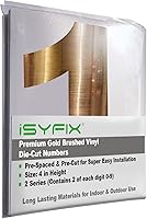 Vista 42 de iSYFIX Calcomanías de Números de Vinilo Verde Manzana – 1.5 Pulgadas Autoadhesivas (2 Juegos) – Calcomanía Premium Troquelada y Pre-espaciada