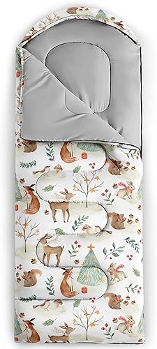 Miniatura 6 de QOOMO - Saco de Dormir para Acampar, para 3 Estaciones, Clima Cálido y Fresco, Ligero, Resistente al Agua, para Adultos y Niños, Equipo de Camping,