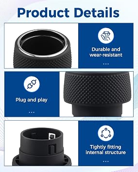 Volume and Tune Knob Replacement Fits for Jeep Grand Cherokee WK2 2014-2021, Volume and Browse Enter Knob(A-2)