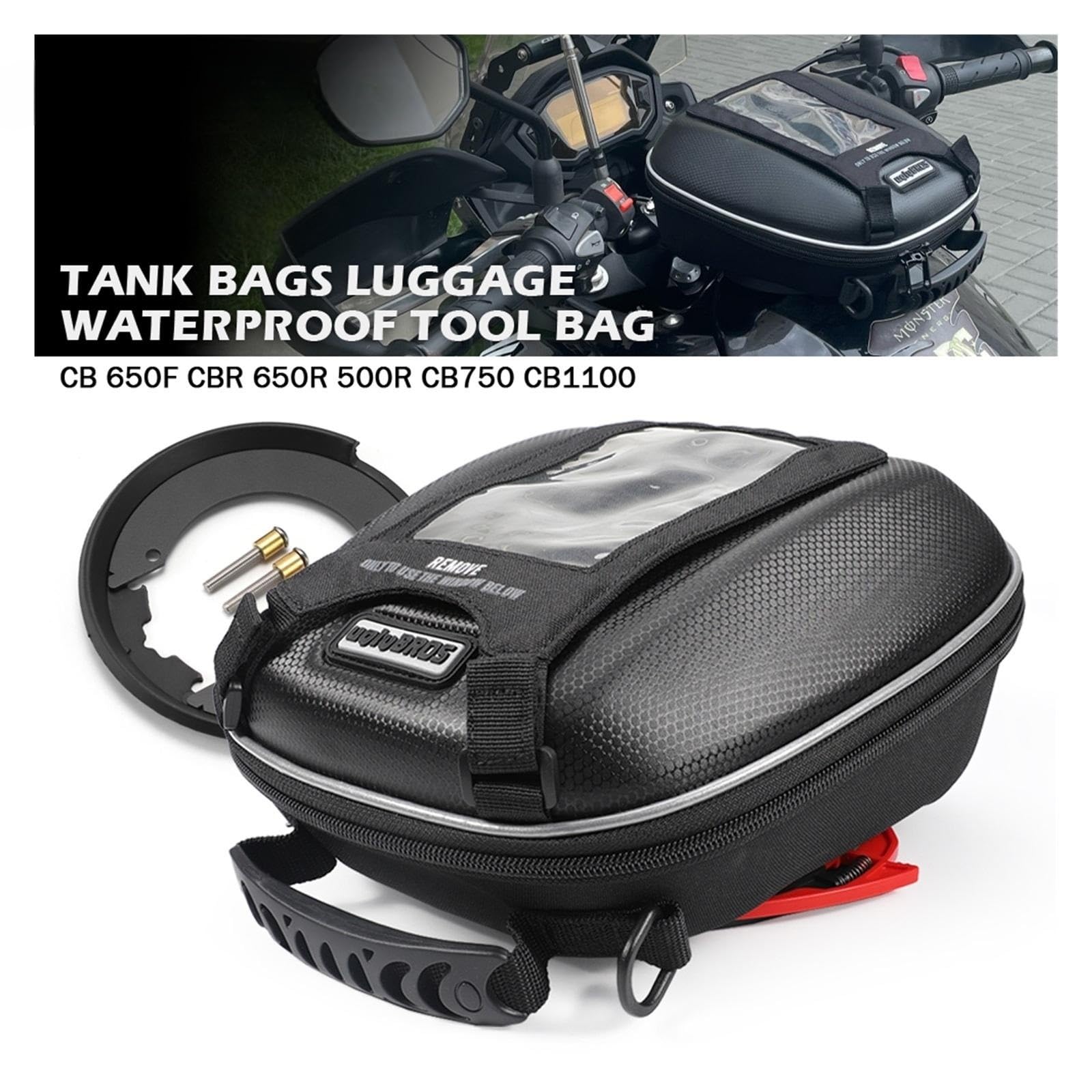 Tankrucksack Für Honda CBR650R - Wasserdicht Mit Handyfach