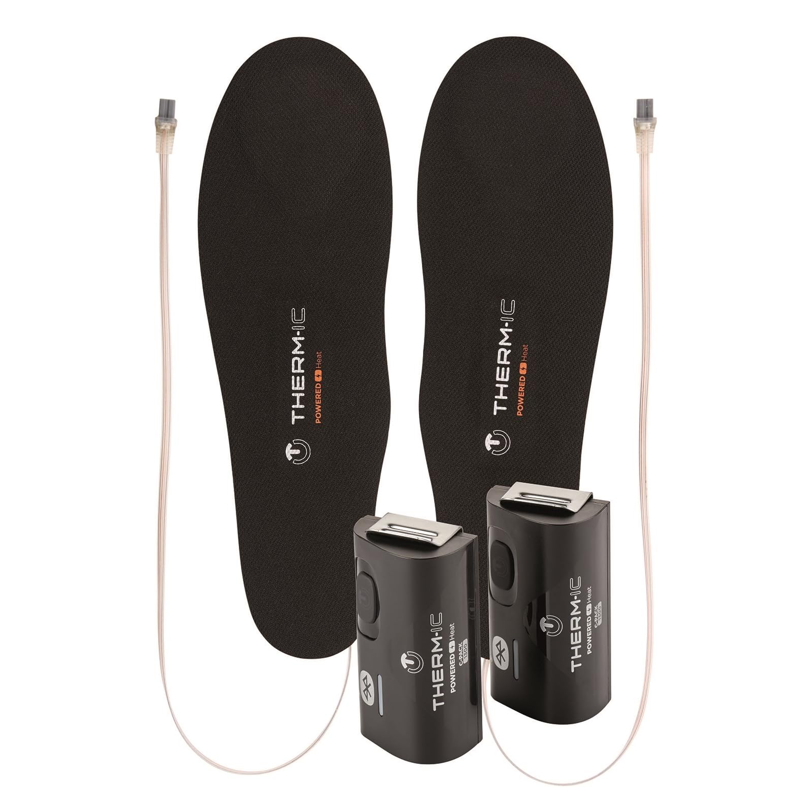 Thermic - Pack de Suelas calefactoras + baterías C Pack 1300 Bluetooth, Color Negro