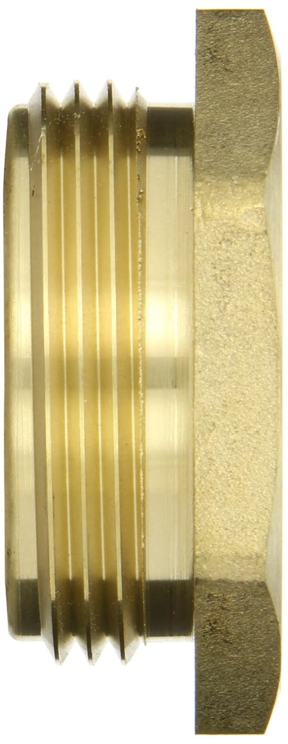 Dixon Valve FM1015F Brass Fire Equipment, Hex Nipple, 1" NPT Female x 1-1/2" NST (NH) Male