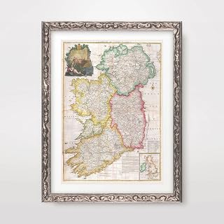 IRELAND IRISH COUNTY COUNTRY HISTORICAL MAP VINTAGE ANTIQUE ART PRINT POSTER Home Decor Wall Picture A4 A3 A2 (10 Sizes)