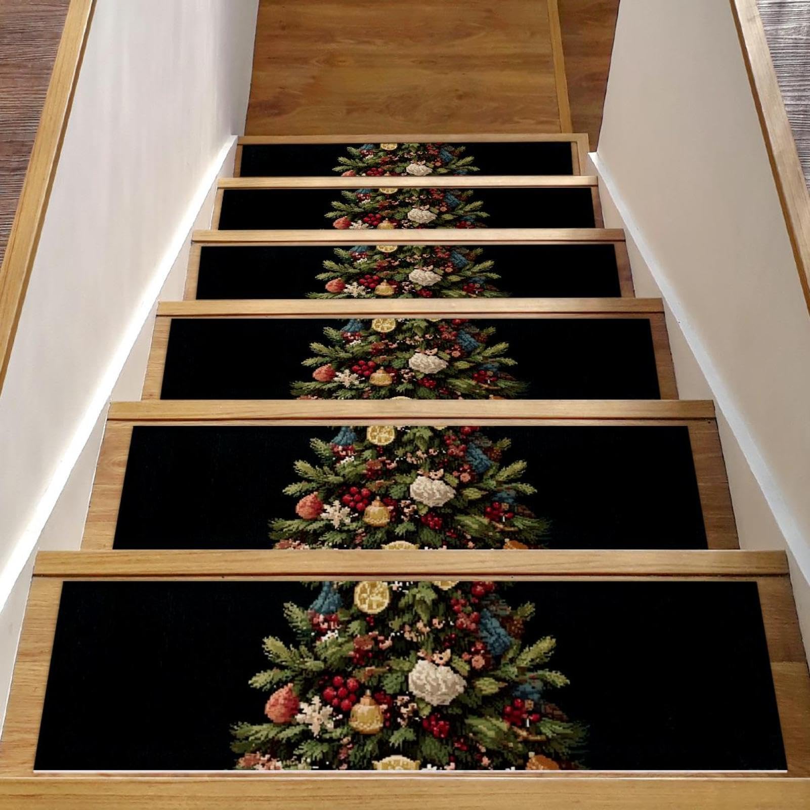 Tapis d'escalier antidérapants motif sapin pour protéger ceux que vous aimez