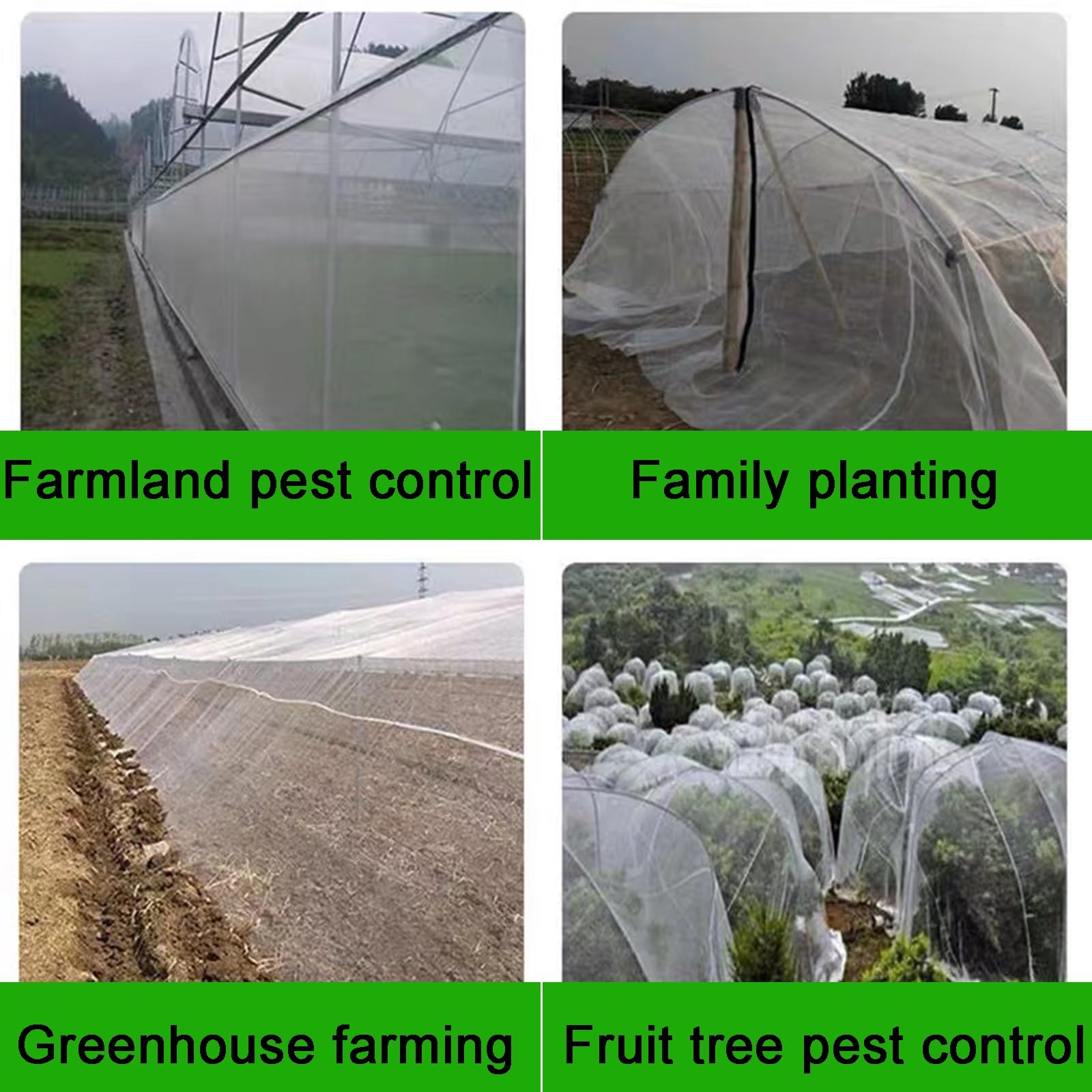 Malla Fina Insectos, Malla Antipajaros, Red Anti-Insectos Engrosado Proteger Verduras Plantas, Red de Jardín, Red de Protección contra Insectos, Malla Antipalomas para Huertos(4x30m)