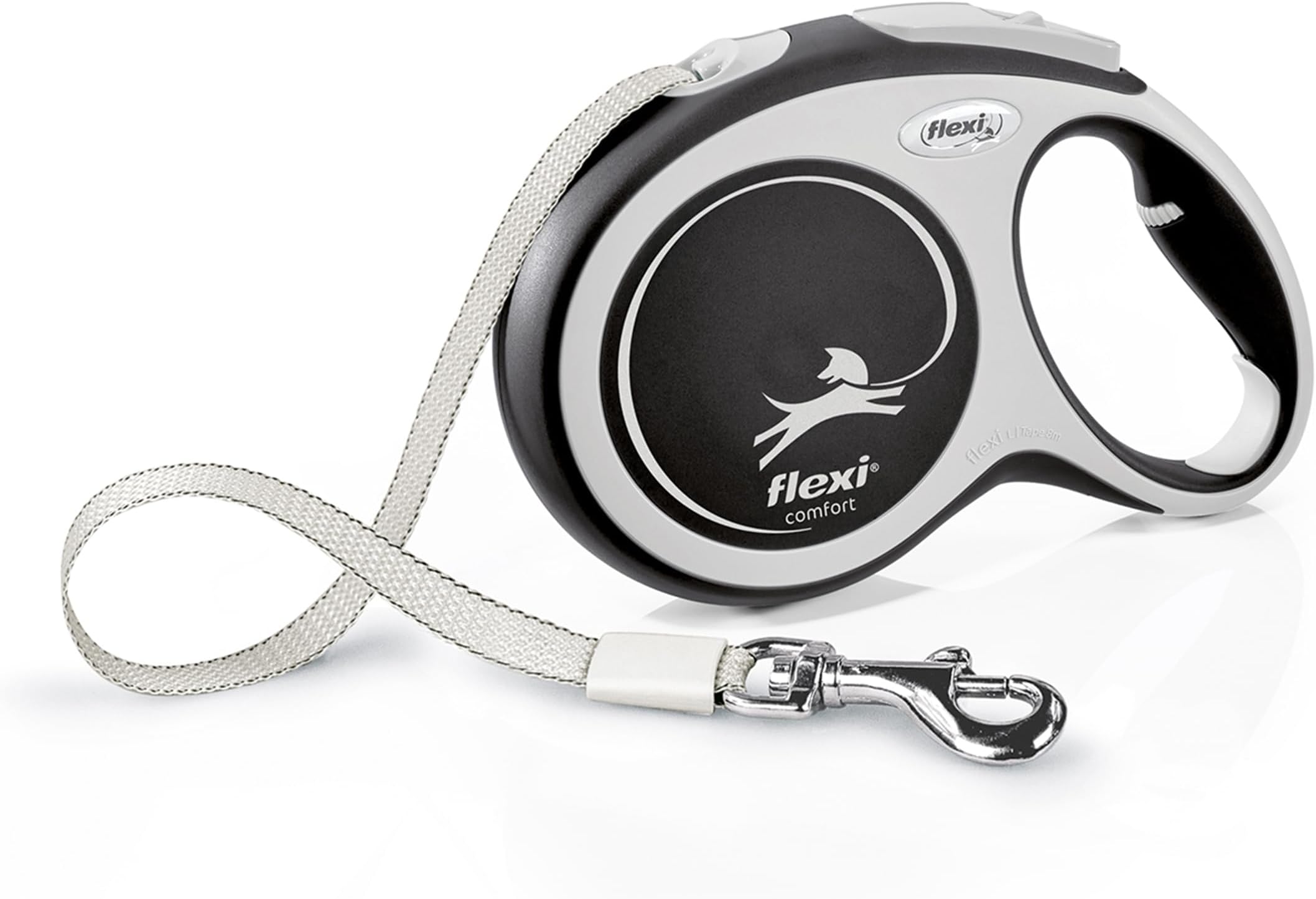 Flexi Tape Leash, Large, 26-Feet - Grey