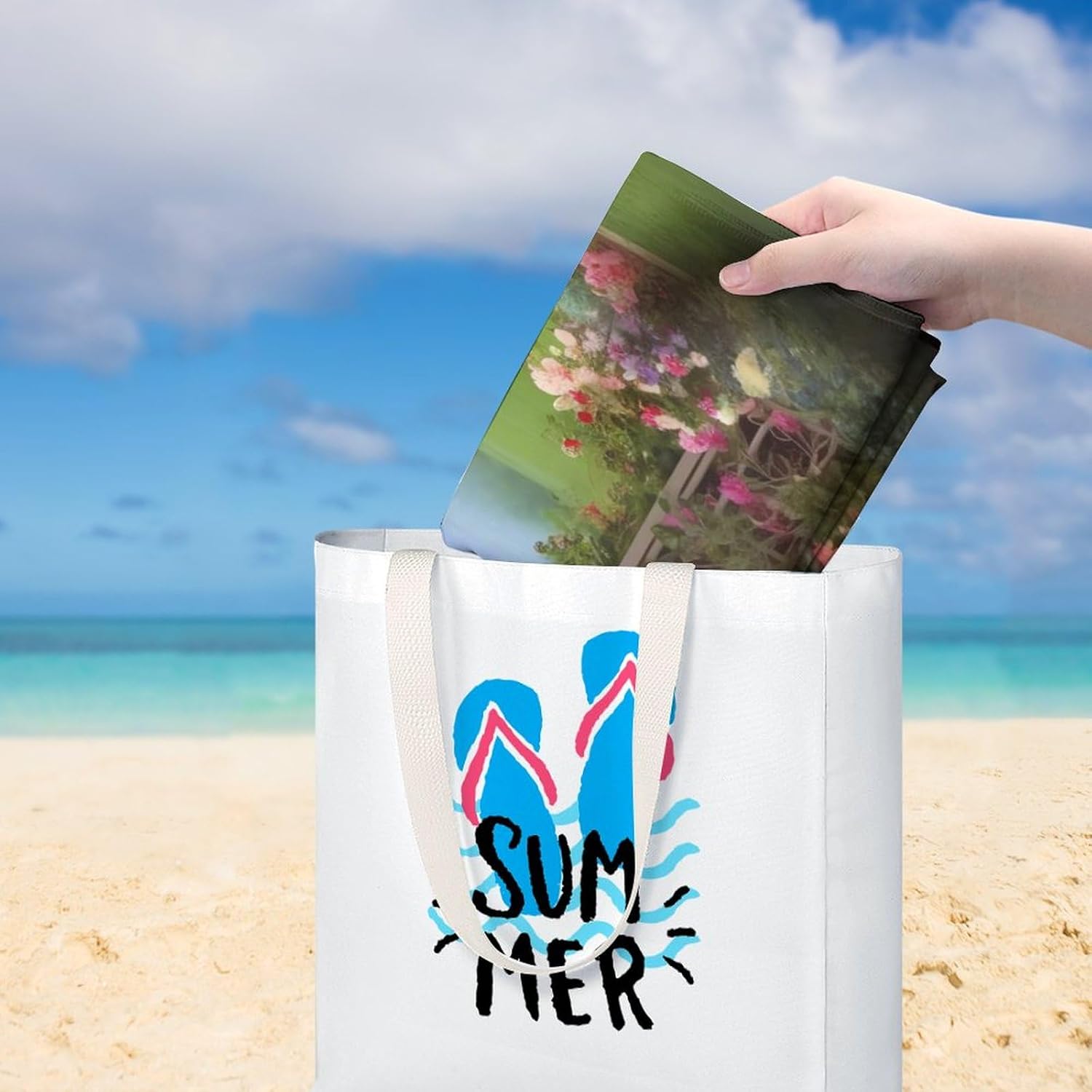 Swimming Towel, Flowery Door Printed Fashion Towel,Portable Towel,Durable Towel