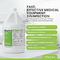 Vista 2 de Metrex MetriCide 28 Solución de esterilización y desinfección de alto nivel - 2.5% de glutaraldehído, reutilizable hasta 28 días, limpiador