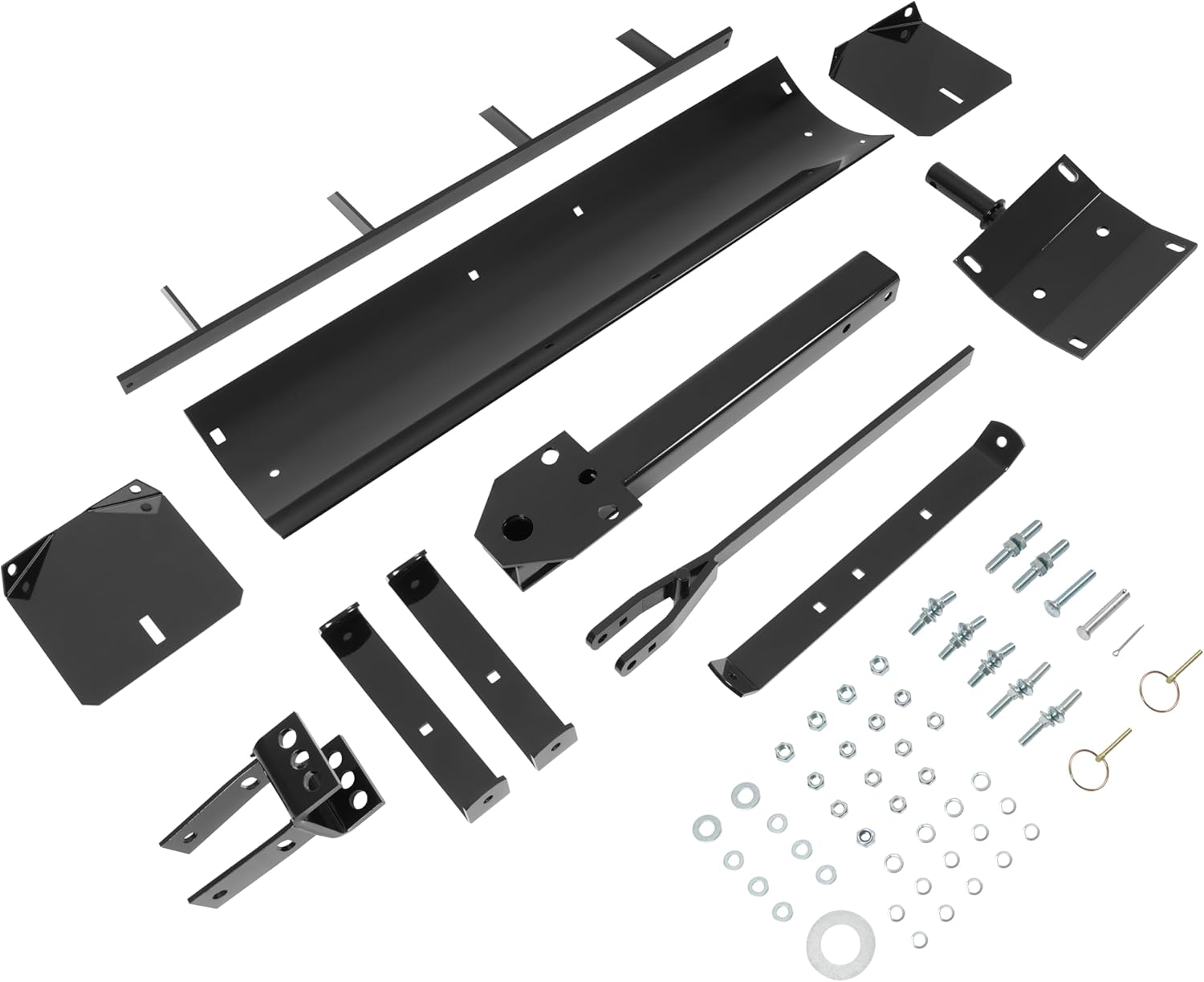 KUAFU 39.75" Box Scraper Compatible with Grader UTV ATV Lawn Tractor Attachments Tractor Box Blade Hitch Tow Suitable for Construction Landscaping /Agriculture Powder Coated Steel Black