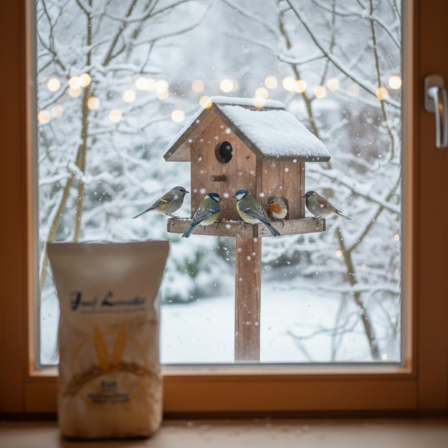 Leimüller Karma dla ptaków Winter Spezial 25 kg karma dla dzikich ptaków | Z owadami i pestkami słonecznika, bogata w energię, karma dla dzikich ptaków