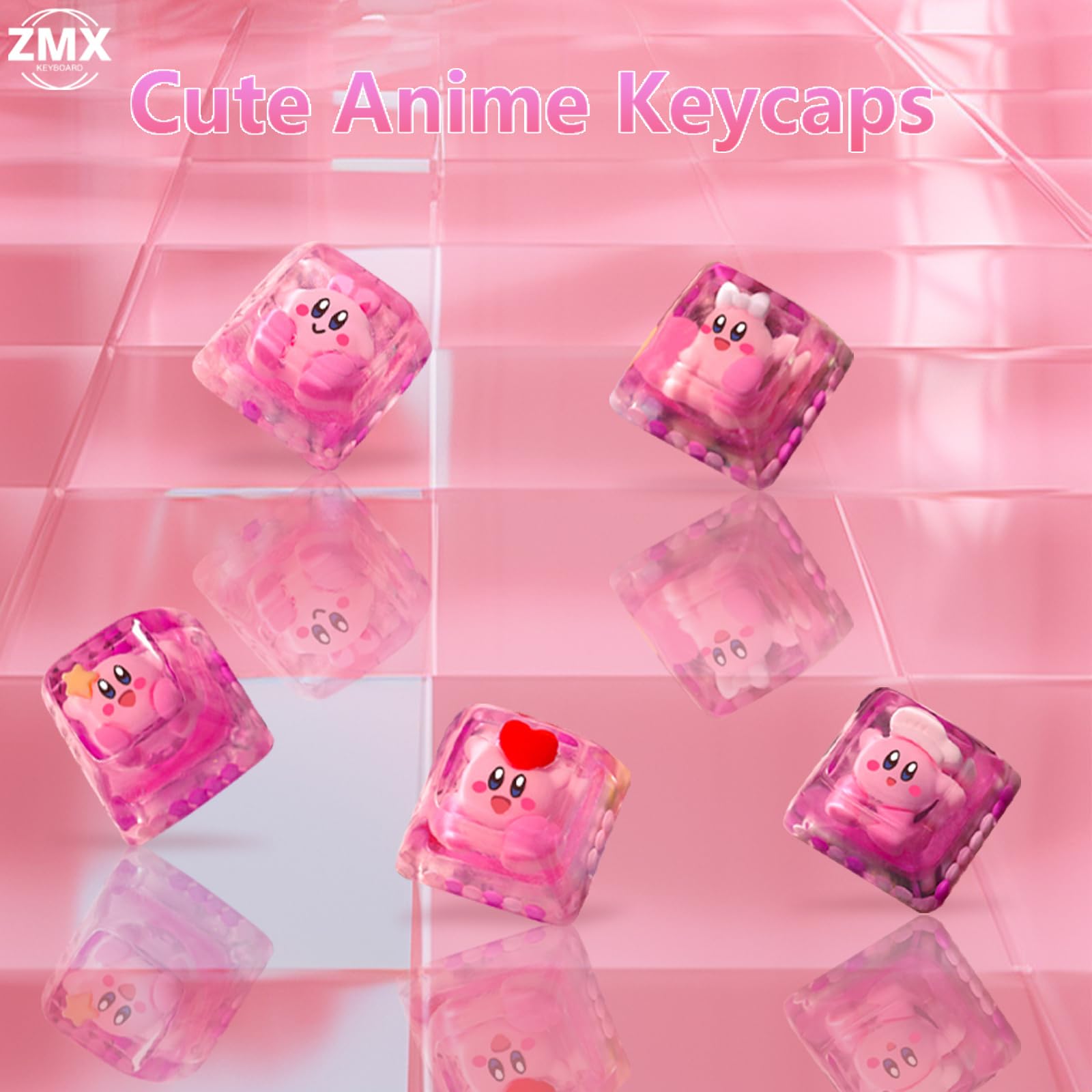 Amazon.co.jp: ZMX かわいいアニメキーキャップ カービィ用 カスタム