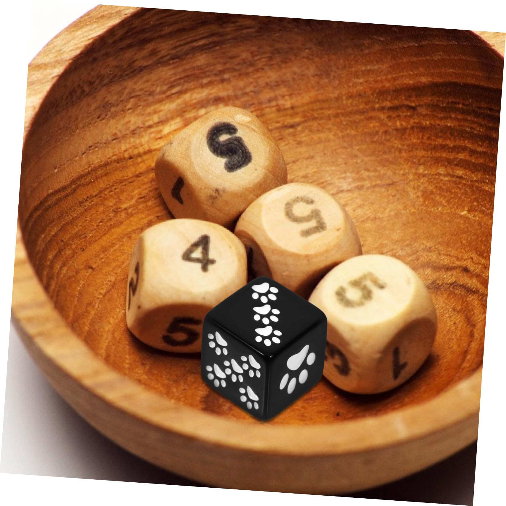 BESTonZON 50pezzi Dadi Da Gioco Con Motivo Orso Paw Dadi Piccoli Sided Per Giochi Da Tavolo Feste e Insegnamento Facili Trasportare e Utilizzare