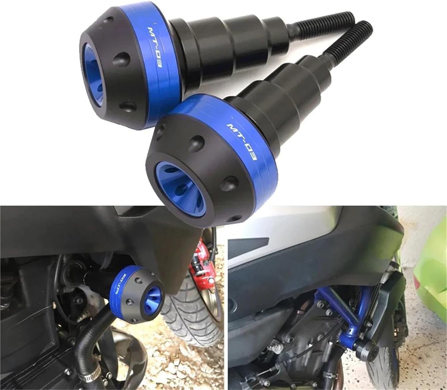 オートバイフレーム衝突防止パッド バイク用CNC落下防止フレーム