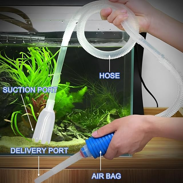Foto 4 de 7 de DALAETUS Kit de Limpieza para Acuario, Incluye Accesorio Limpiafondos Acuario