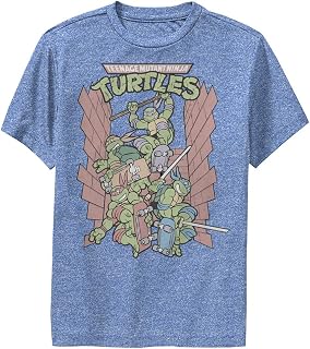 Nickelodeon Teenage Mutant Ninja Turtles 90s TMNT Boys Short Sleeve Tee Shirt