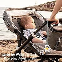 Vista 4 de ROCCED Correas de juguete para bebé, 6 piezas, correas de silicona para silla alta, accesorios para cochecito, correa de botella para niños