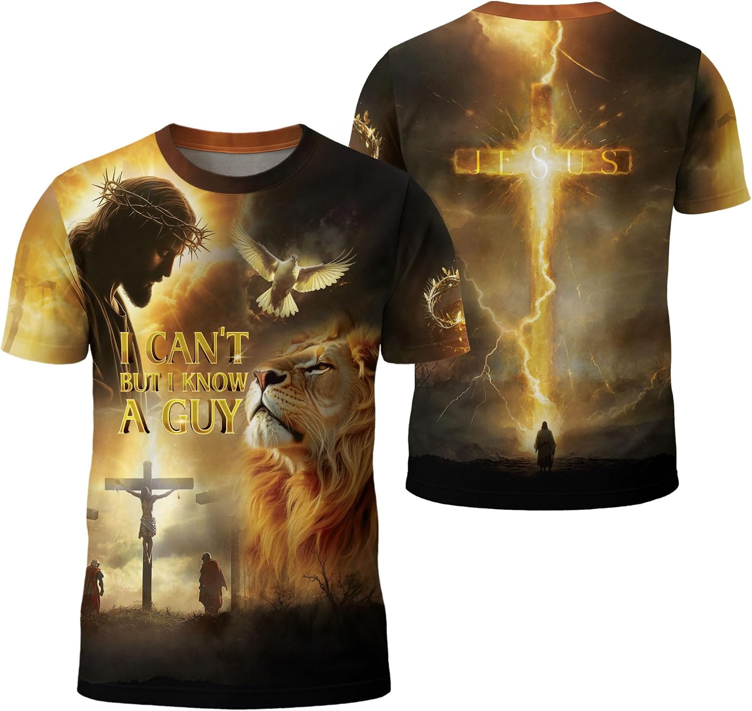I Can't But I Know A Guy Shirt, Religious Shirts for Men, Christian Shirts for Men, Cross Shirt, Jesus Tshirt