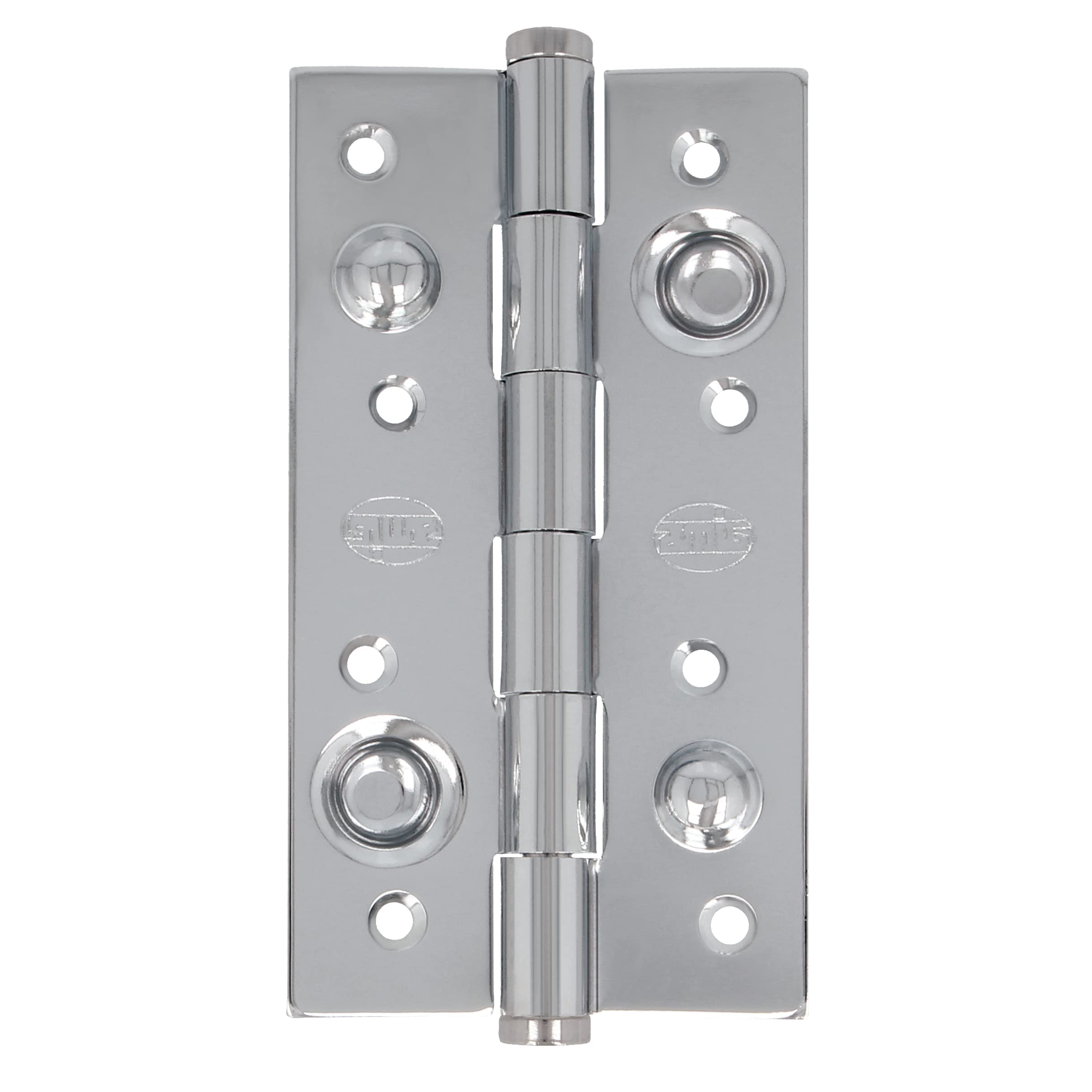 Amig - Safety Hinge, Shiny Silver Plated, 150 x 82 x 3 MM