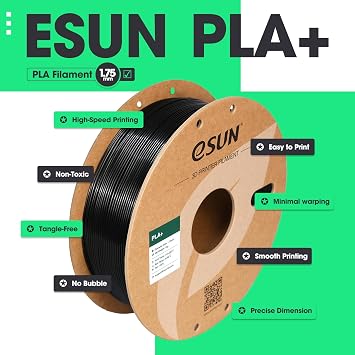 eSUN PLA+ Filament 1.75mm 1KG, 3D Printer Filament Dimensional Accuracy +/- 0.03mm, 1kg Cardboard Spool(2.2lbs) 3D Printing Filament, Fits for Most FDM 3D Printers,Bone White