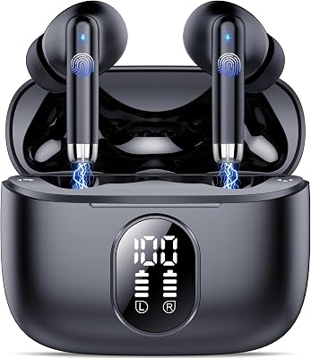 QXQ S26 Cuffie Bluetooth, Auricolari Bluetooth 5.4 con ENC Riduzione Rumore