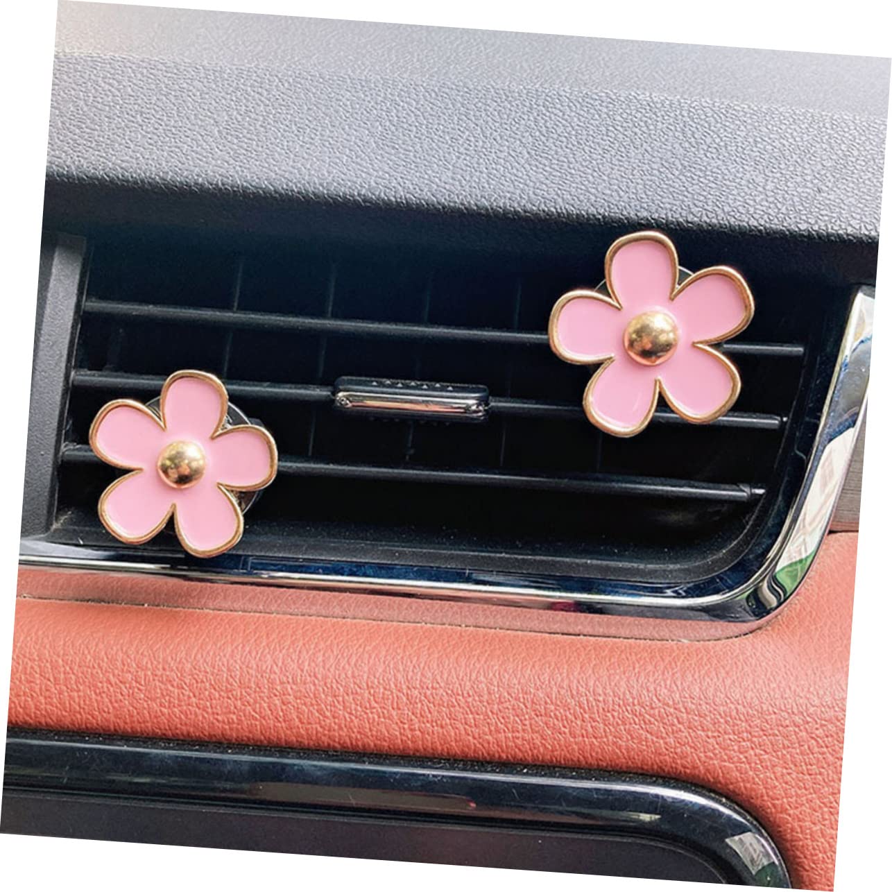 SOLUSTRE 18pezzi Clip Decorative Per Ventilazione Auto Decorazione Fiore Per Profumatori e Aria Accessorio Per Auto e Ambienti Interni