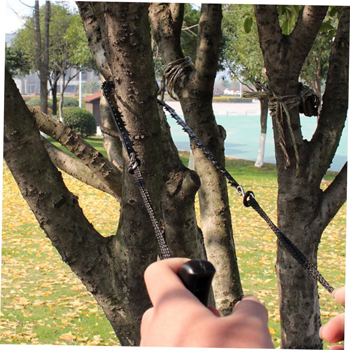 Outanaya Portable Pocket Chainsaw Lightweight for Camping Hiking and Backpacking Sharp Cutting for More Easy to Operate Durable Manganese Design