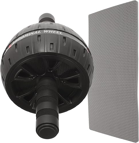 Ab Roller Wheel with Large Wheel Design for Core Strengthening Home Gym Exercise Equipment Suitable for Men and Women Beginner-friendly Abdominal