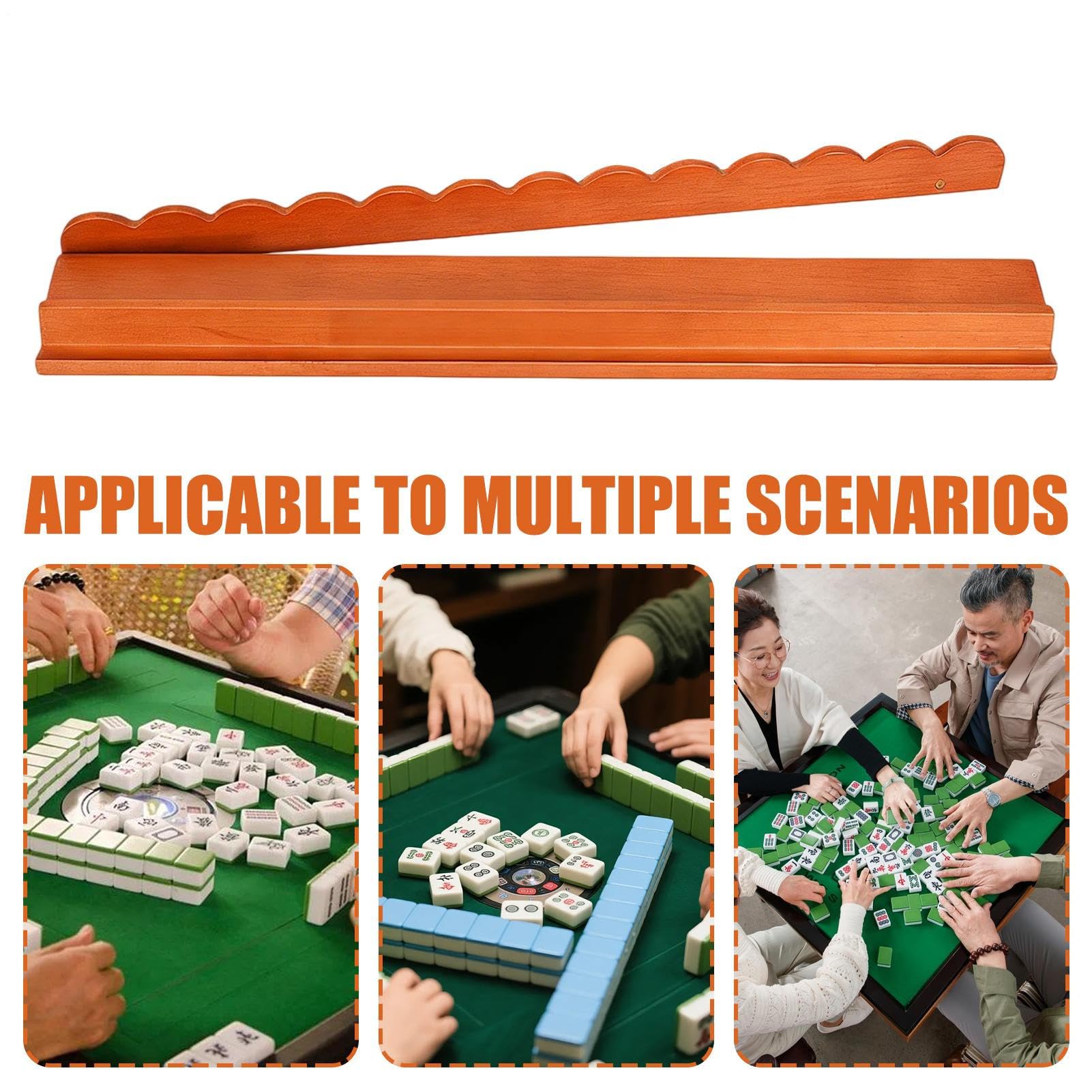 Supporti per le Tessere del Mahjong 4 Pezzi Vassoio in Legno Magnetico per | Spingitore per il del Mahjong Adatto a Casa, Viaggio, Natale, Giochi, Principianti, , , Tavolo da Biliardo
