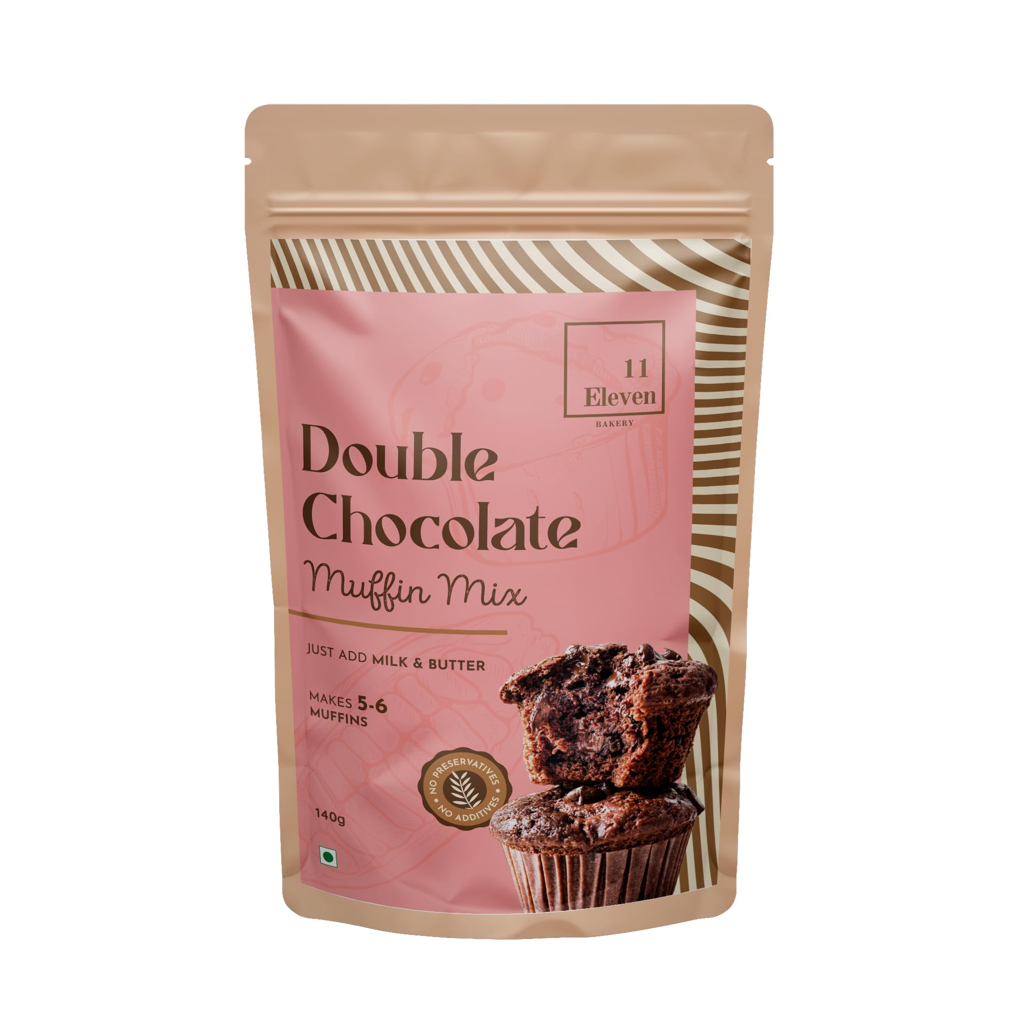 11Eleven Bakery Healthy Muffin Mix | Double Chocolate 140g| Eggless Cake Mix |Instant Muffin Cake Mix Powder | 2 Step - Mix & Bake | Easy to make|100% Vegetarian (B09RFZCLLZ) Amazon Price History, Amazon Price Tracker