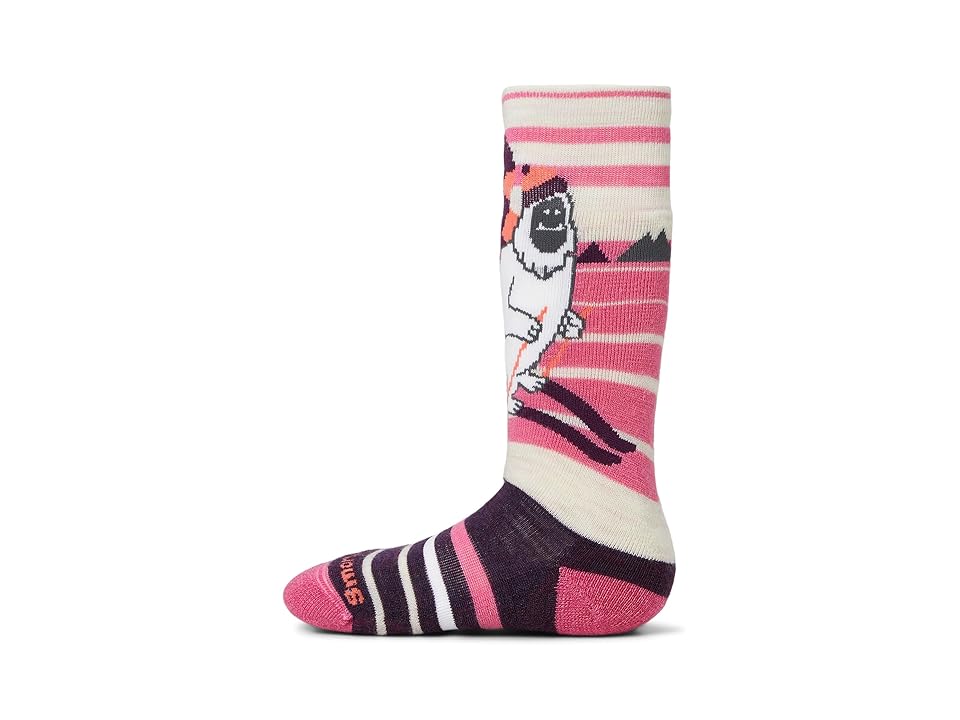 Smartwool Wintersport Full Cushion Yeti Pattern Over-the-calf Socks (toddler/little Kid/big Kid) Kids Shoes Mo In Multi