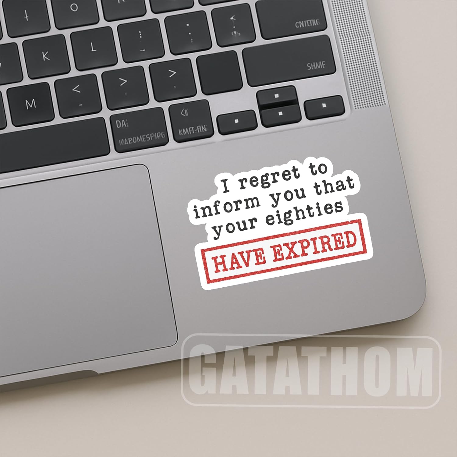 (3PCS) Funny 90th Birthday Stickers - Your Eighties Have Expired - Happy 90 Years Sticker, Waterproof Vinyl Decals for Birthday Decoration Scrapbook Laptops Water Bottle Journal, 3" x 2" - Image 3