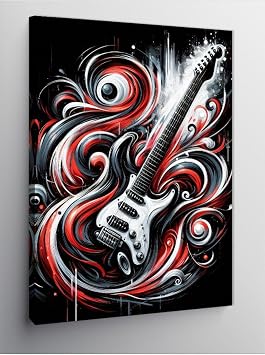 Tablo Mega Kanvas Tablo Füzyon Gitar 70 X 100 Cnvsdkey-126776-70-100