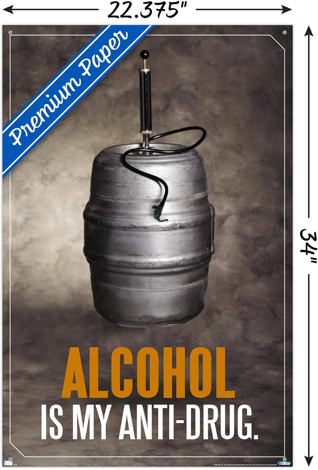 Trends International Alcohol - Anti-Drug Wall Poster, 22.37" x 34.00", Premium Poster & Push Pin Bundle image 3
