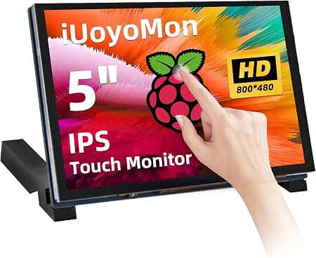 Raspberry Pi5 8GB＆タッチパネルディスプレイ Amazon.com: iUoyoMon 5 Inch Touch Screen IPS DSI Display