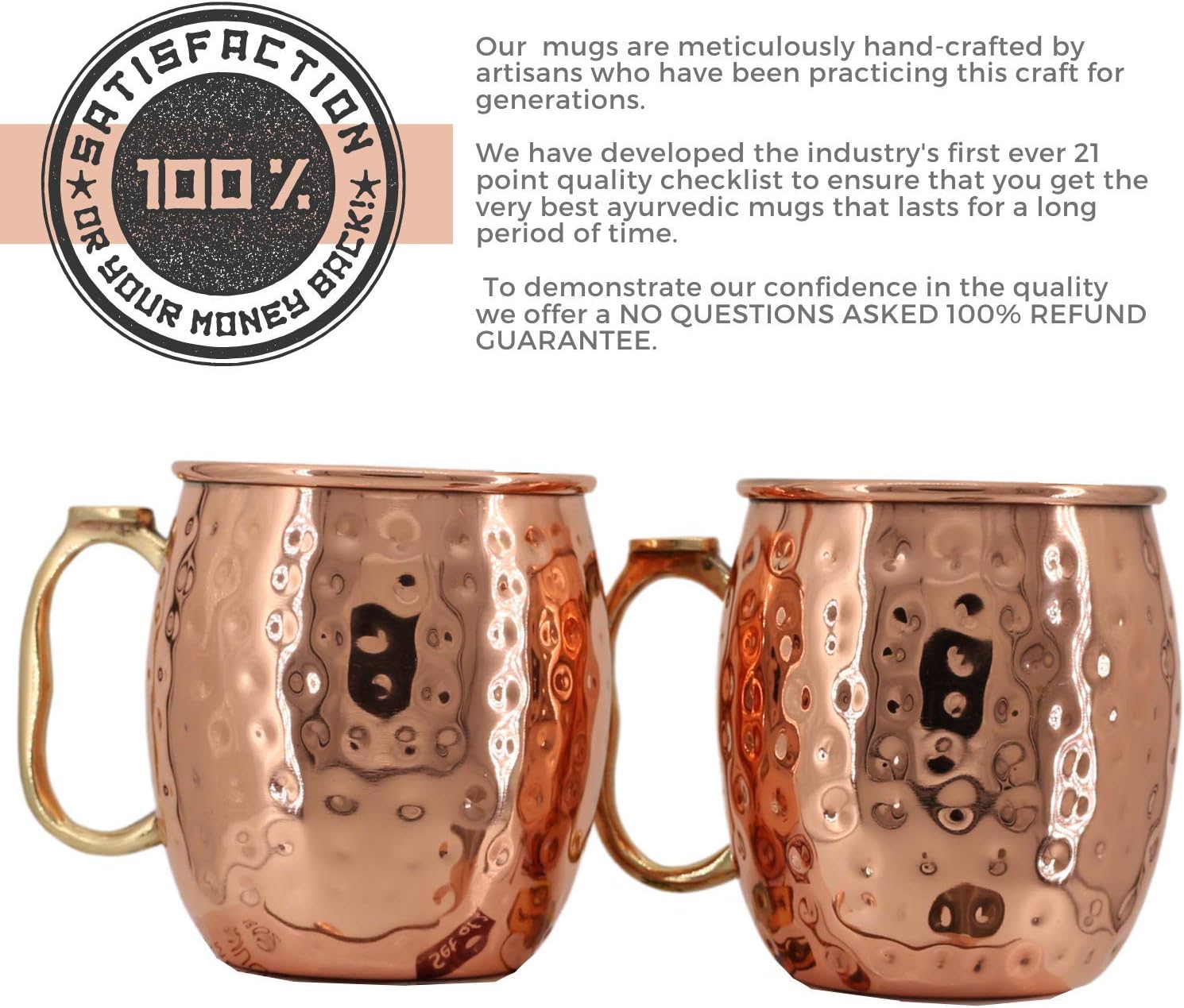 Up To 50% OFF Kitchen Science Moscow Mule Mugs, Stainless Steel Lined Copper Moscow Mule Cups Set of 4 (18oz) | Stainless Steel Mug w/ New Thumb Rest | Tarnish-Resistant Steel Interior, Food Grade Copper Exterior Best Deal Cheap 🛒 Kitchen Science Moscow Mule Mugs, Stainless Steel Lined Copper Moscow Mule Cups Set of 4 (18oz) | Stainless Steel Mug w/ New Thumb Rest | Tarnish-Resistant Steel Interior, Food Grade Copper Exterior