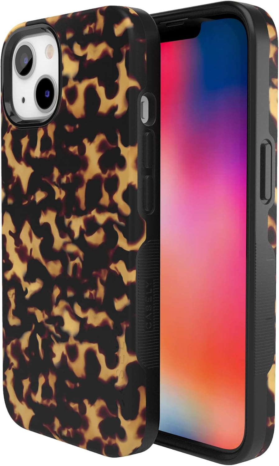 Casely iPhone 13 Case | Shell Shocked | Tortoise Print | Bold Protective Design | Compatible with MagSafe