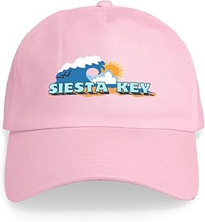 Siesta Key FL Waves Design Cap Adjustable Baseball Cap