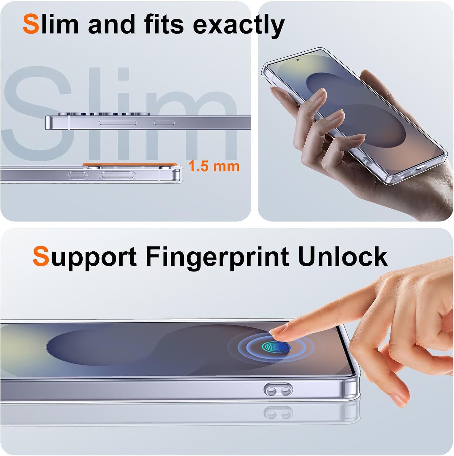 SPIDERCASE for Samsung Galaxy S25 Ultra Case, [10 FT Military Grade Drop Protection] [Crystal Clear] [Not-Yellowing] Slim Fit Shockproof Anti-Scratched Rugged Phone Case, Clear