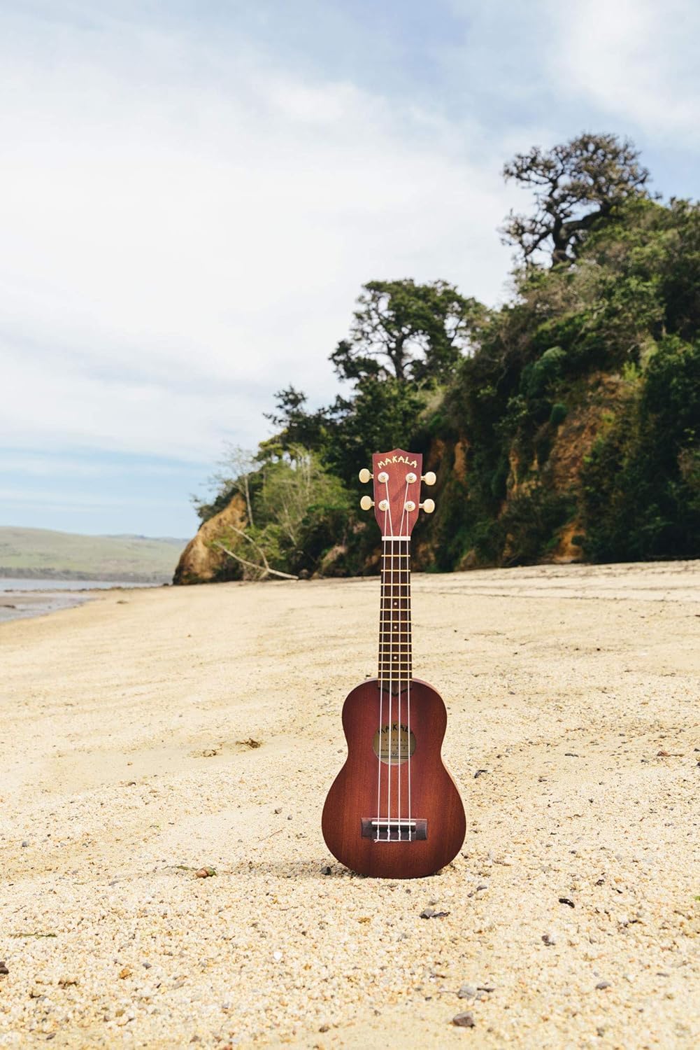 Makala Soprano Ukulele by Kala MK-S Bundle with a Tote Bag, Tuner and Lumintrail Polishing Cloth
