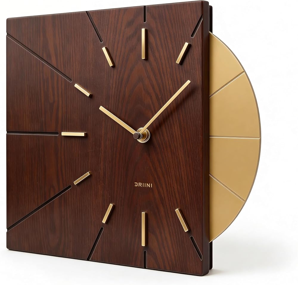 Driini Modern Wood Wall Clock