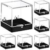12pcs Clear Plastic Boxes for Collectibles Display Gemstone Display Box Cube Container Protection Showcase for Crystals Minerals