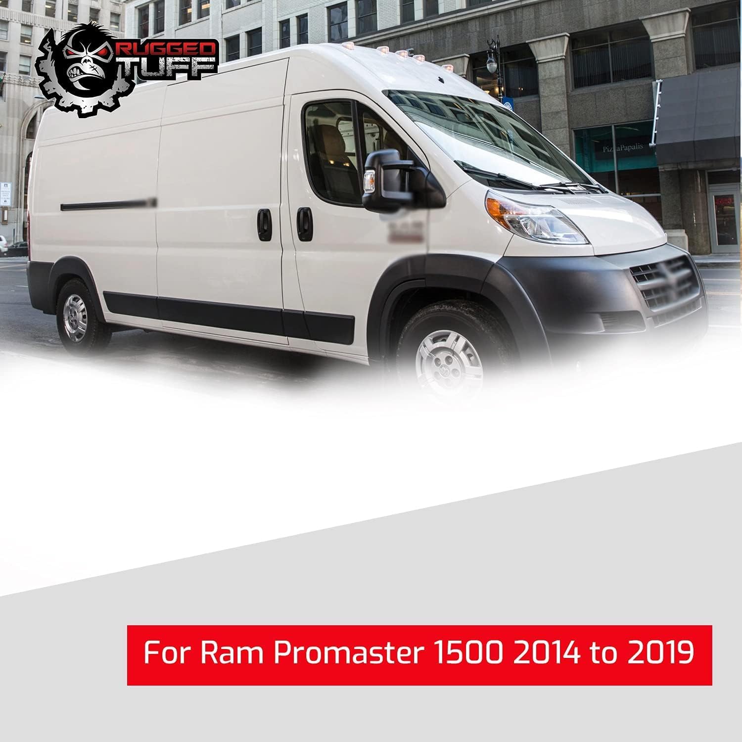 Passenger Side Mirror Glass Replacement For 2014-2024 Ram ProMaster 1500 2500 3500 Right Door Upper Towing Convex Mirrors exactafit 8181R