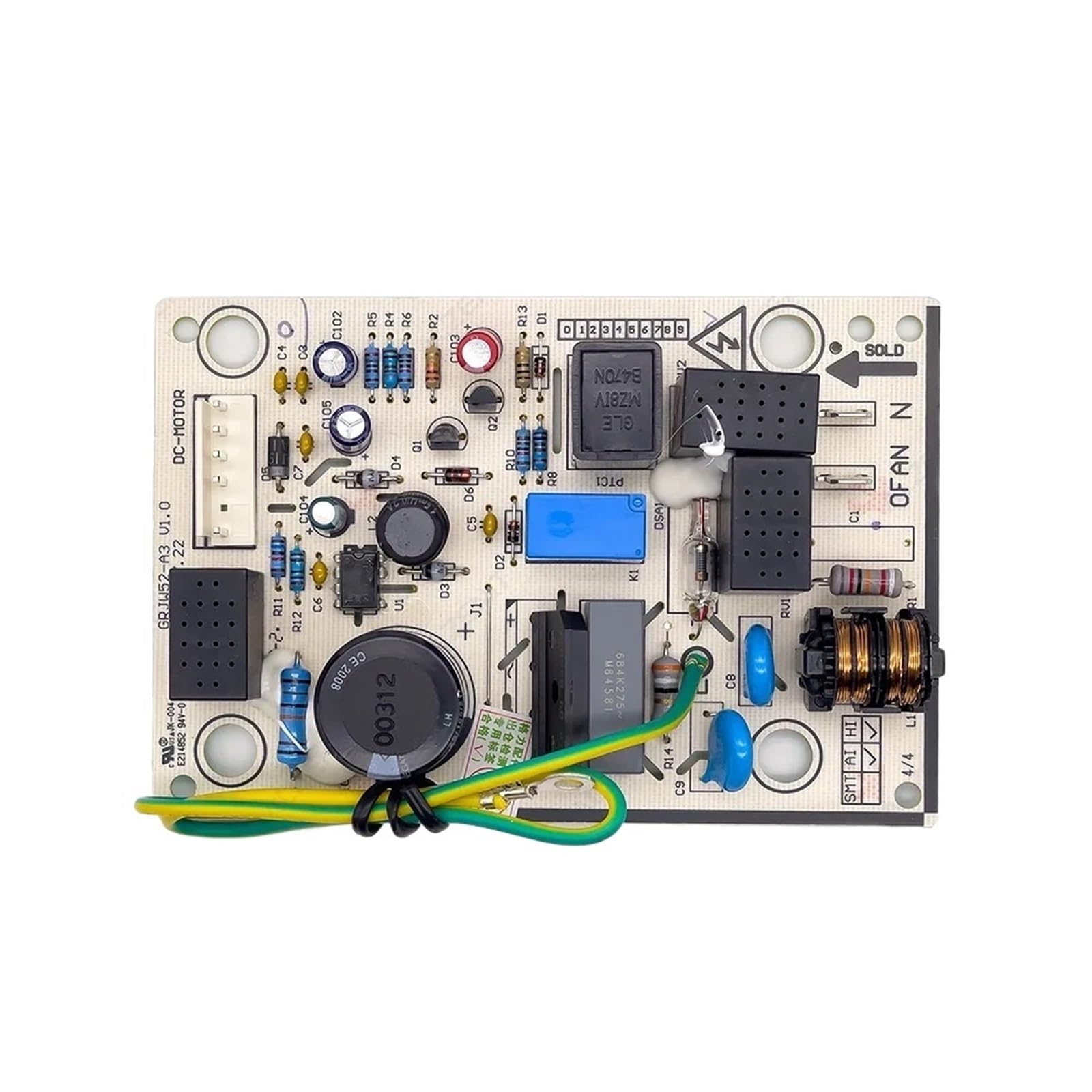 Compatible for Gree Air Conditioner Outdoor Unit Control Board, W52535C Circuit PCB GRJW52-A3 30135340 Conditioning Replacement Spare Parts