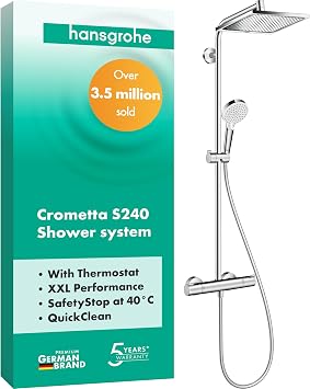 Crometta E 240 shower pipe