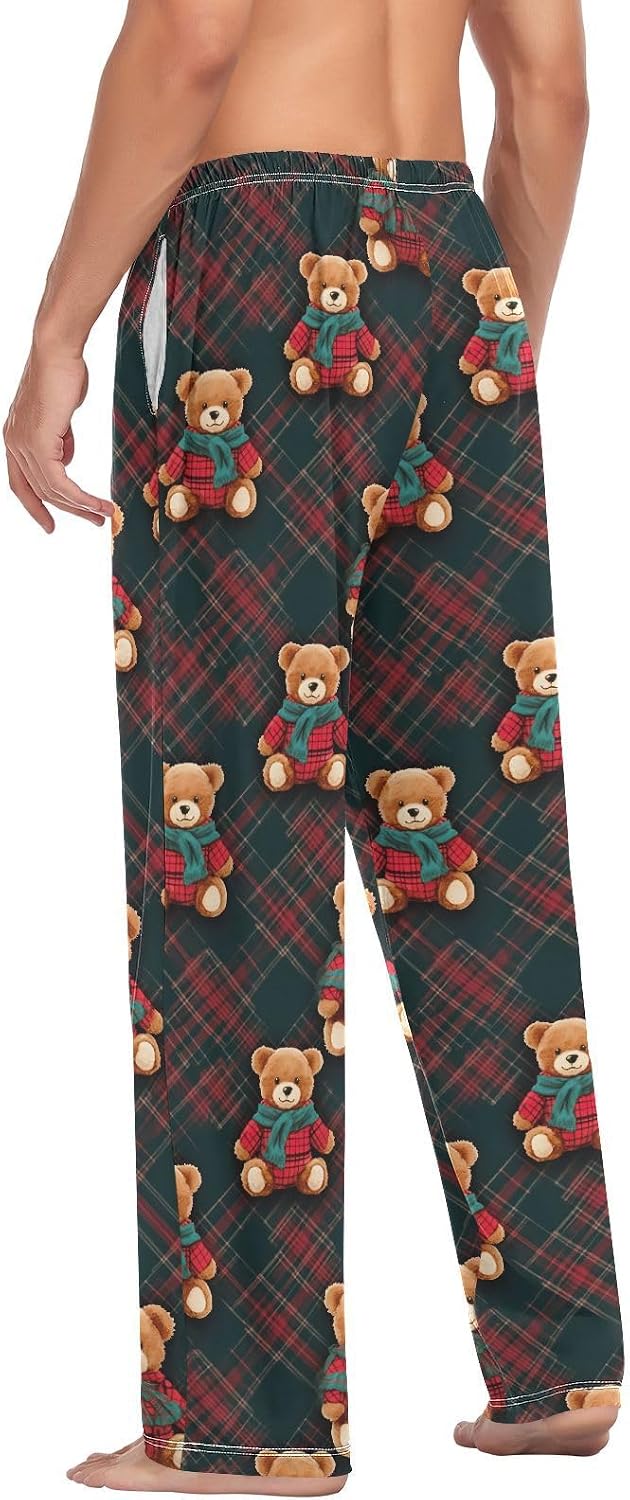 Men's Pajama Pants with Pockets,Cotton Sleep Lounge Pant Men Pajama Bottoms