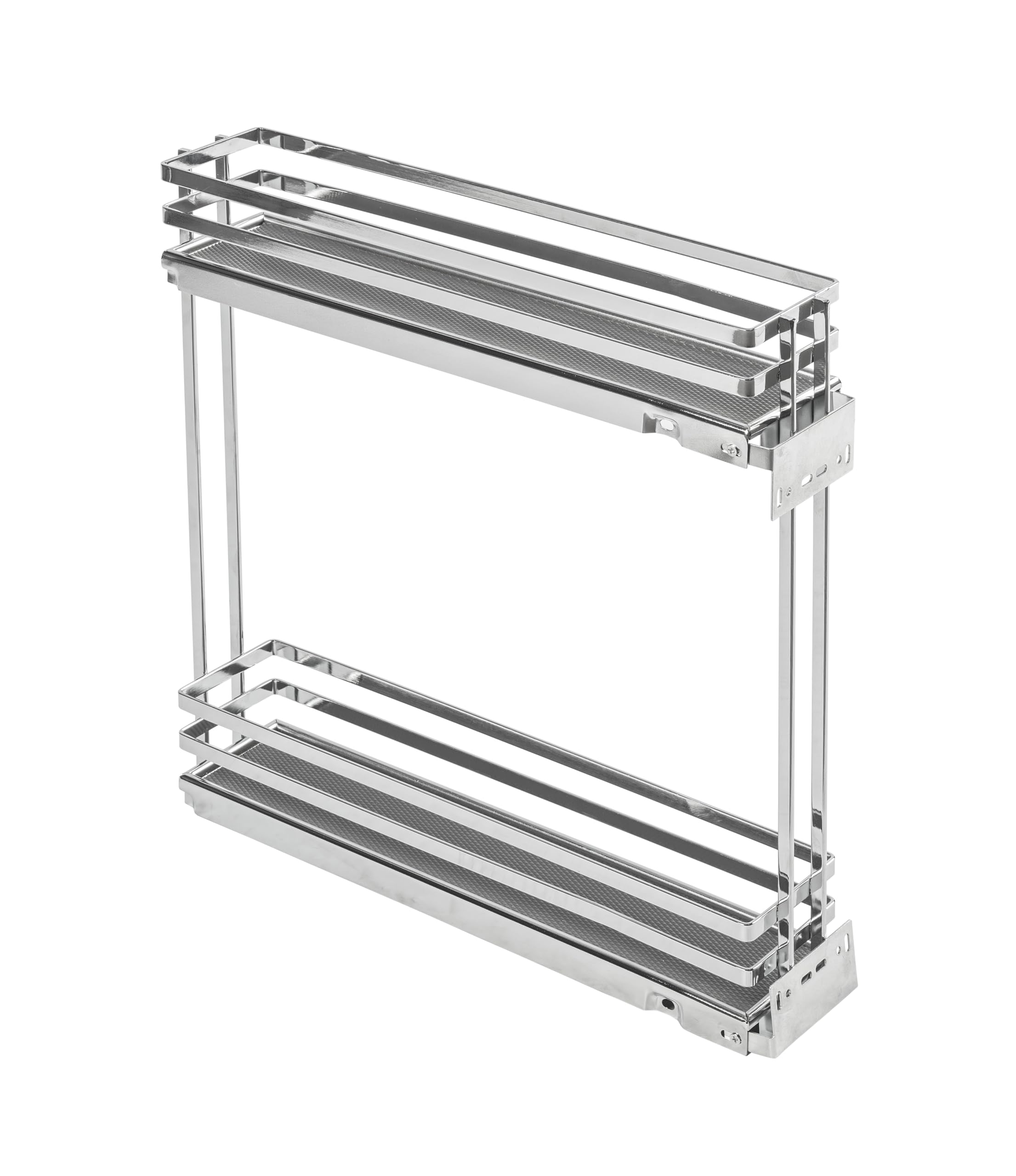 GTV - Organiseur de cuisine Movixpro | Équipement cargo | Système d'étagères extensibles | Largeur extérieure 150 mm | 2 étagères | Sans rails | Anthracite
