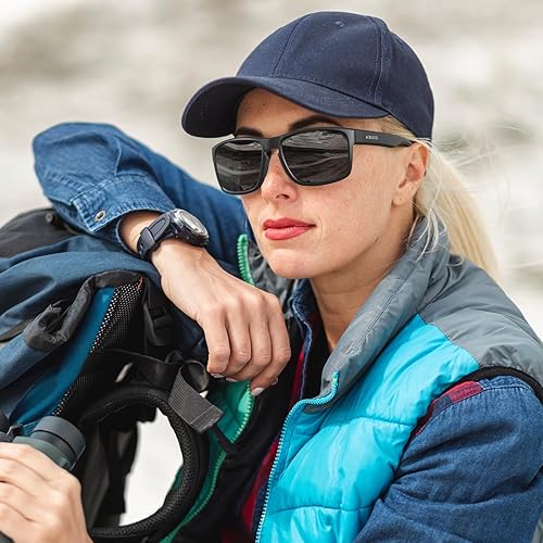 Miniatura 2 de ACBLUCE Lentes de sol deportivos polarizados para hombres y mujeres, ideales para conducir, pescar, béisbol y correr, marco irrompible TR90