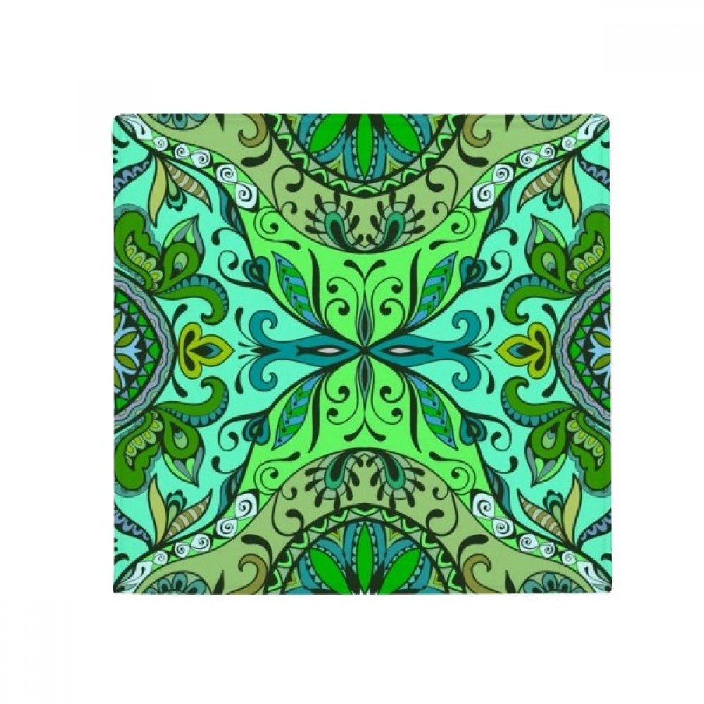 Tapis de bain rond motif feuilles style européen, le cadeau idéal pour la maison