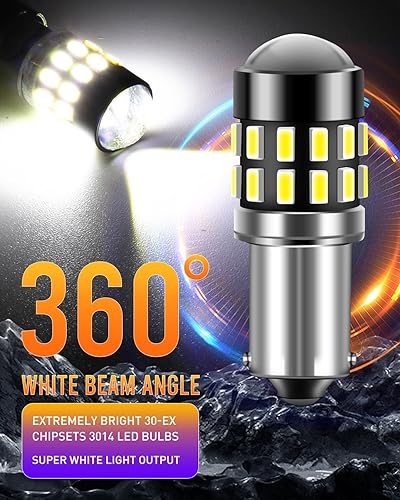 Miniatura 3 de LUYED - 2 lámparas 64111 superbrillantes con chipset 360LM 3014 -30-EX, 30 BA9 BA9S 53 57 1895, utilizadas para puertas laterales, luces de